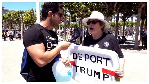 Interviewing People At Families Belong Together March