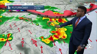 WMAR-2 News Patrick Pete's Tuesday night weather