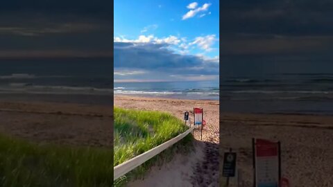 Beautiful evening at the beach