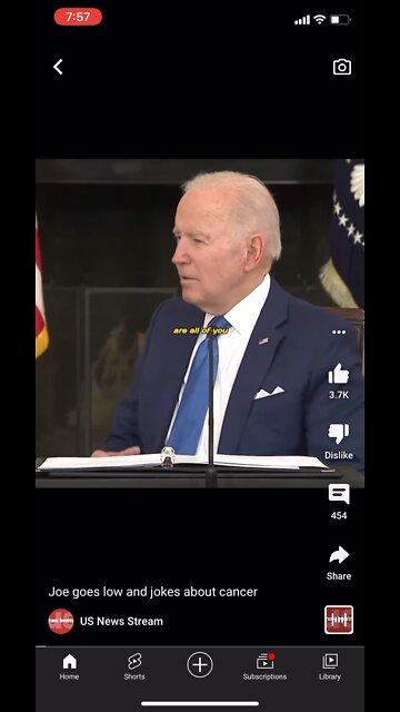 Joe makes cancer joke while Hunter smokes crack.