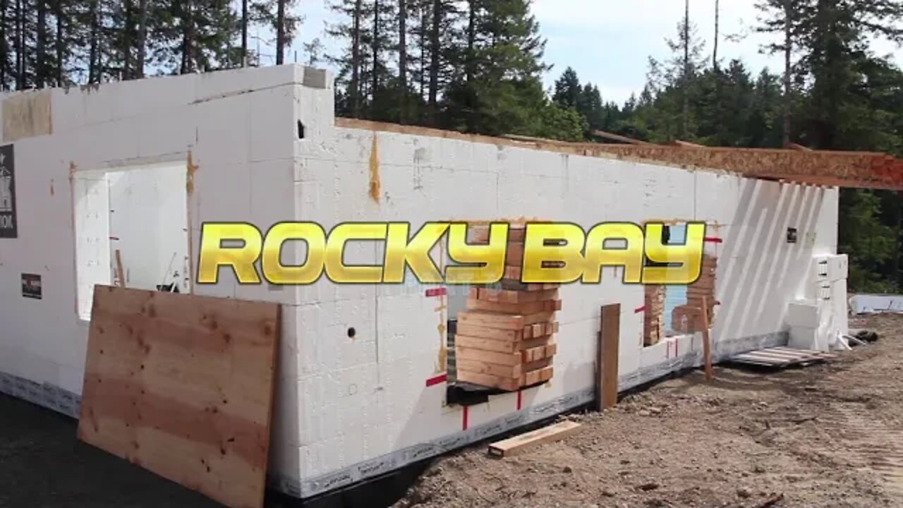 Custom ICF Waterfront Home - Rocky Bay Part 6 - Glulam Beam and ICF Monopour