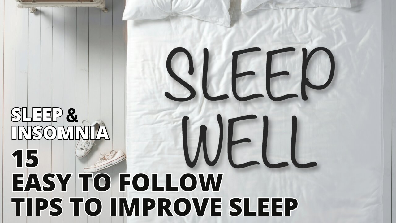 Treating Insomnia 15 Tips To Improve Sleep