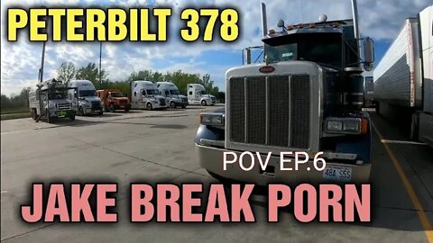 Real TRUCKING Pov #6 |Homebound|Peterbilt 378|LOUD JAKE BREAK