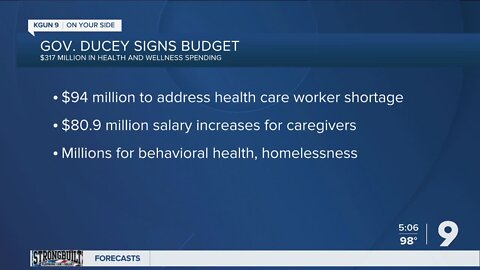 Gov. Ducey signs $18 billion budget: Health and wellness