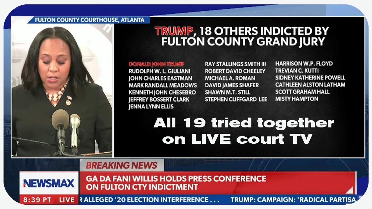 Georgia D.A. press briefing on Trump racketeering indictment - Aug. 14, 2023