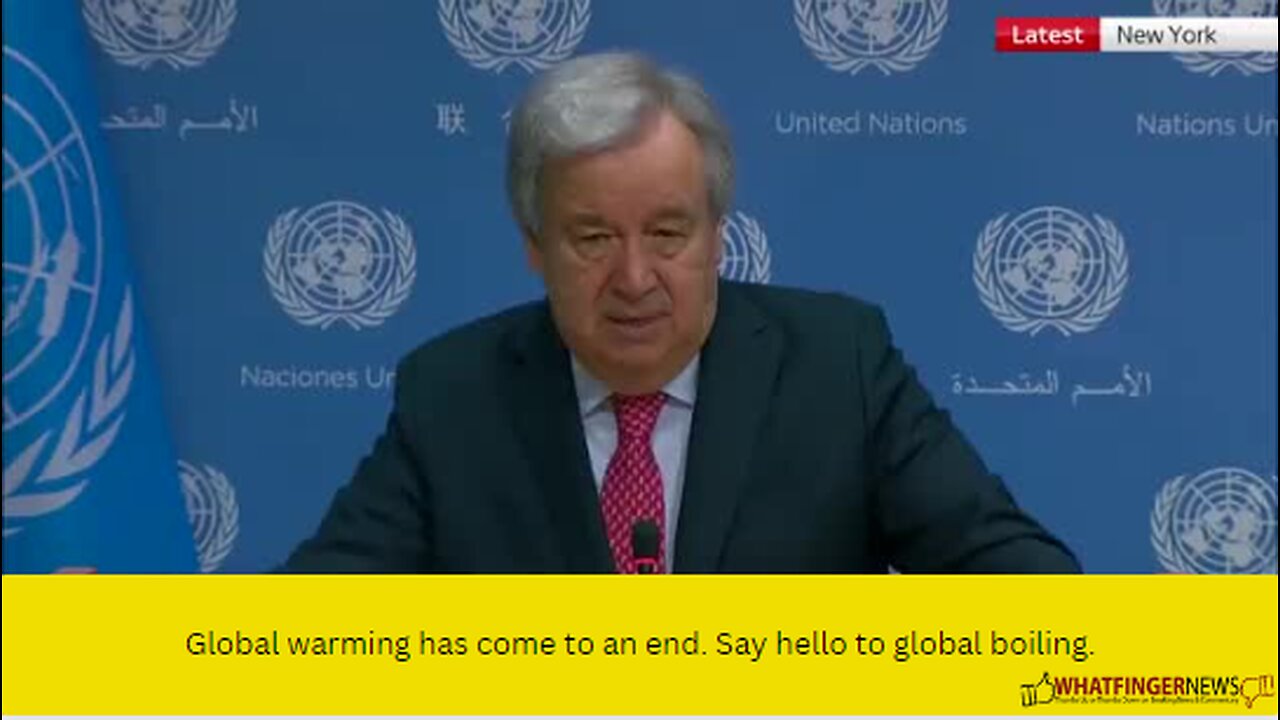 Global warming has come to an end. Say hello to global boiling.