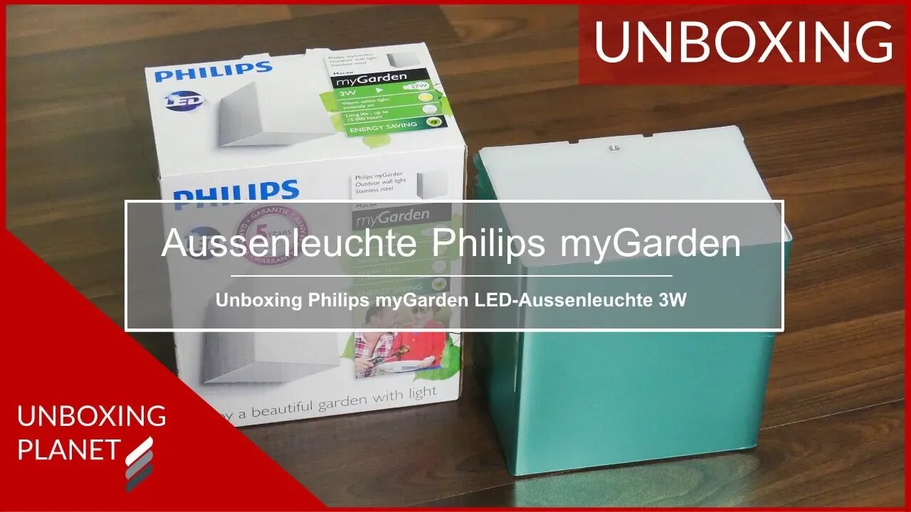 LED-Aussenleuchte 3W Philips myGarden - Unboxing Planet