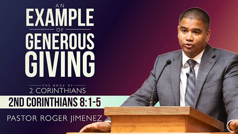 【 An Example of Generous Giving 】 Pastor Roger Jimenez | KJV Baptist Preaching