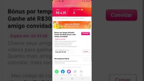 GANHE DINHEIRO ASSISTINDO VIDEOS NO KWAI 🤩🤩
