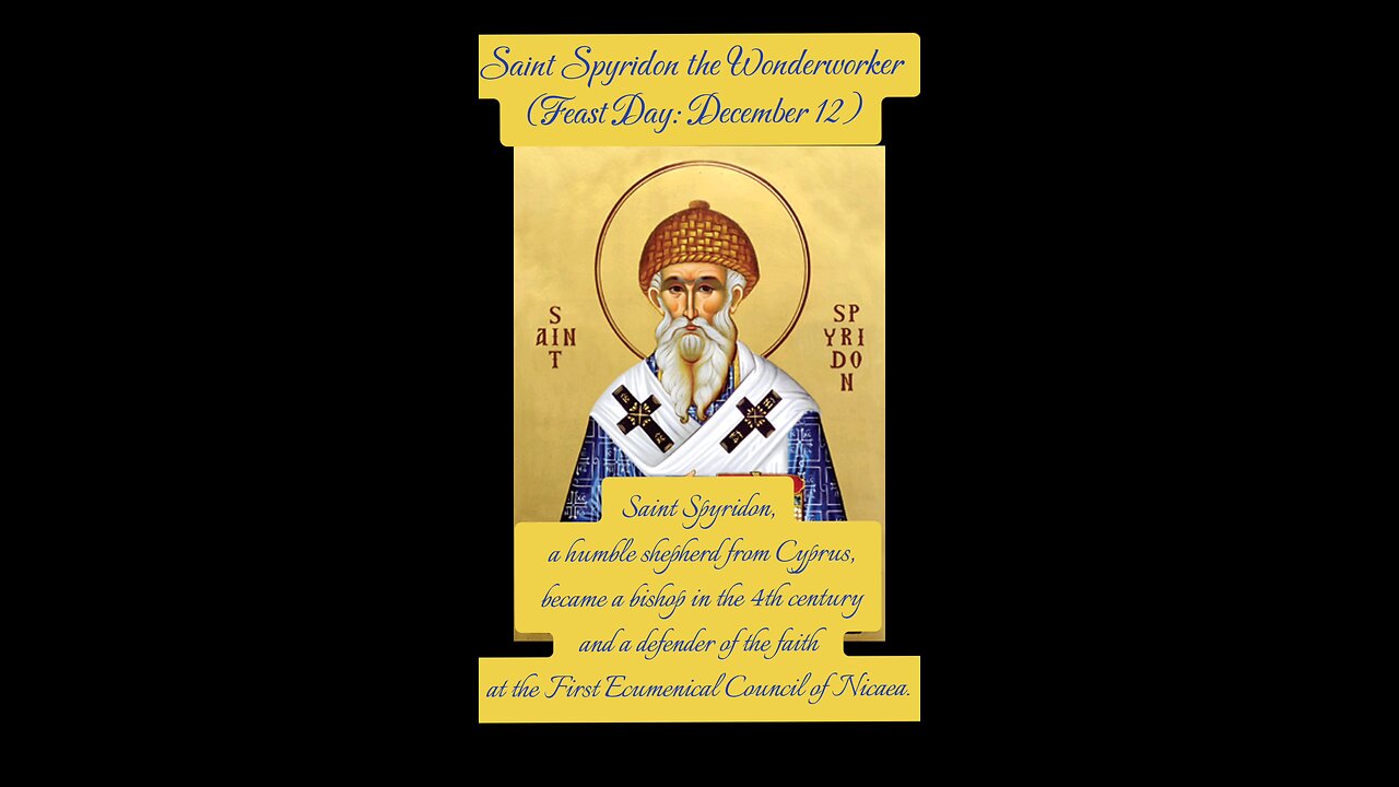 Saint Spyridon the Wonderworker – Shepherd of Faith and Miracles