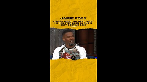 #jamiefoxx I threw #diddy the best 🎉 he has ever been 2 & it cost me $208🎥 @colbertlateshow