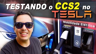 Testando o CCS2 no Tesla, será que funcionou ???