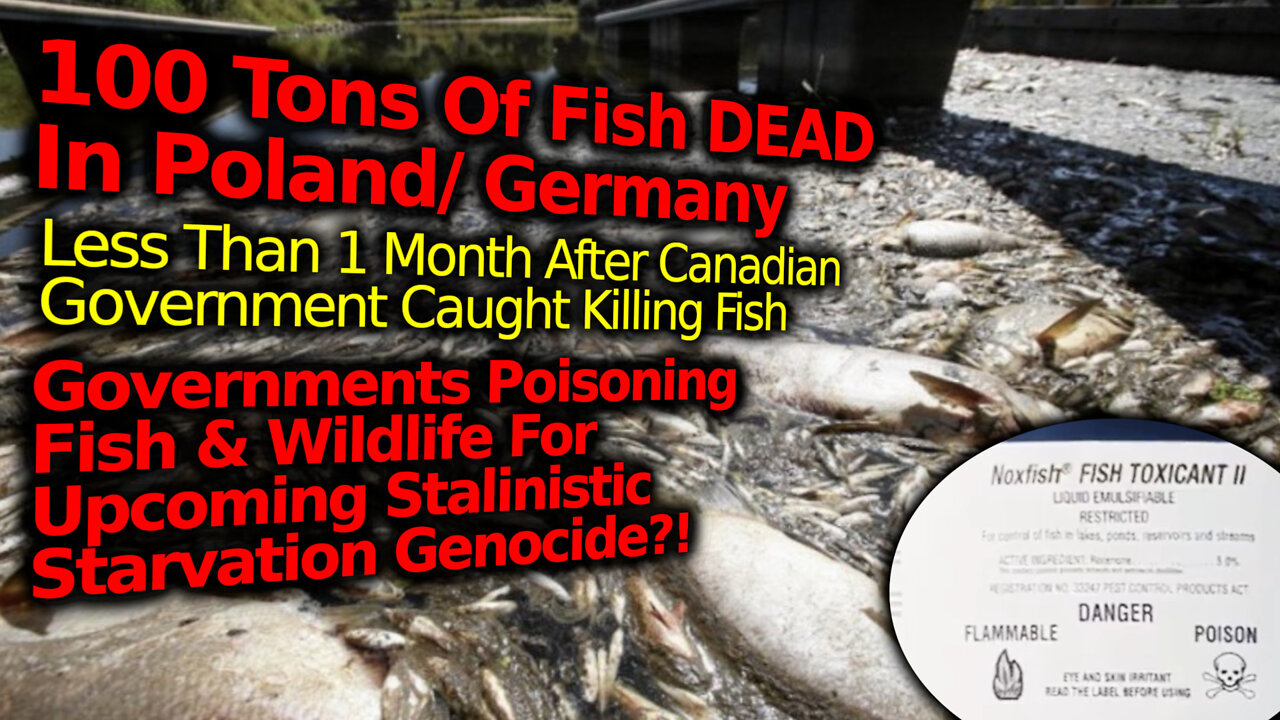 Mass Starvation Prep?! 100 Tons Of Dead Fish In Poland & German, Poisoned Like Canada Govt?!