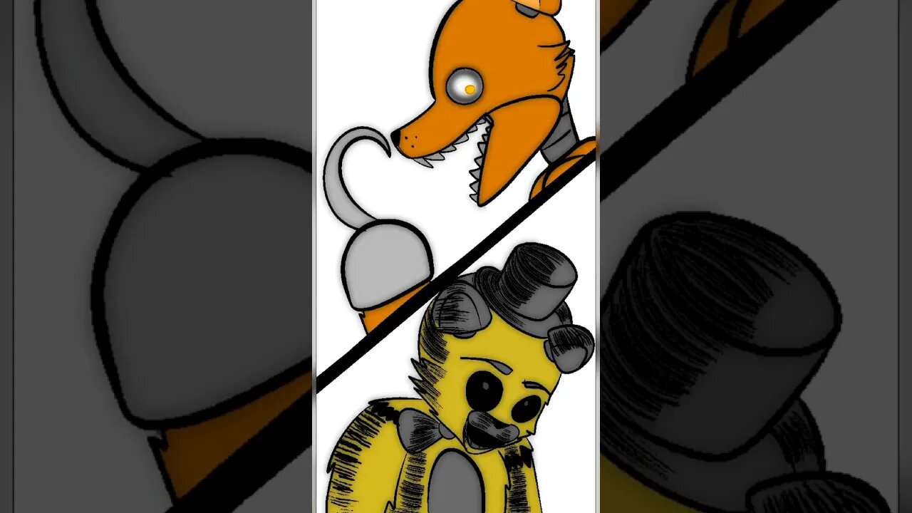 Speeed paint for 31 days of fnaf day 2,[fixing foxys coloring]