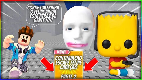 Roblox - FUJA DO CABEÇÃO (Escape Running Head) parte 2