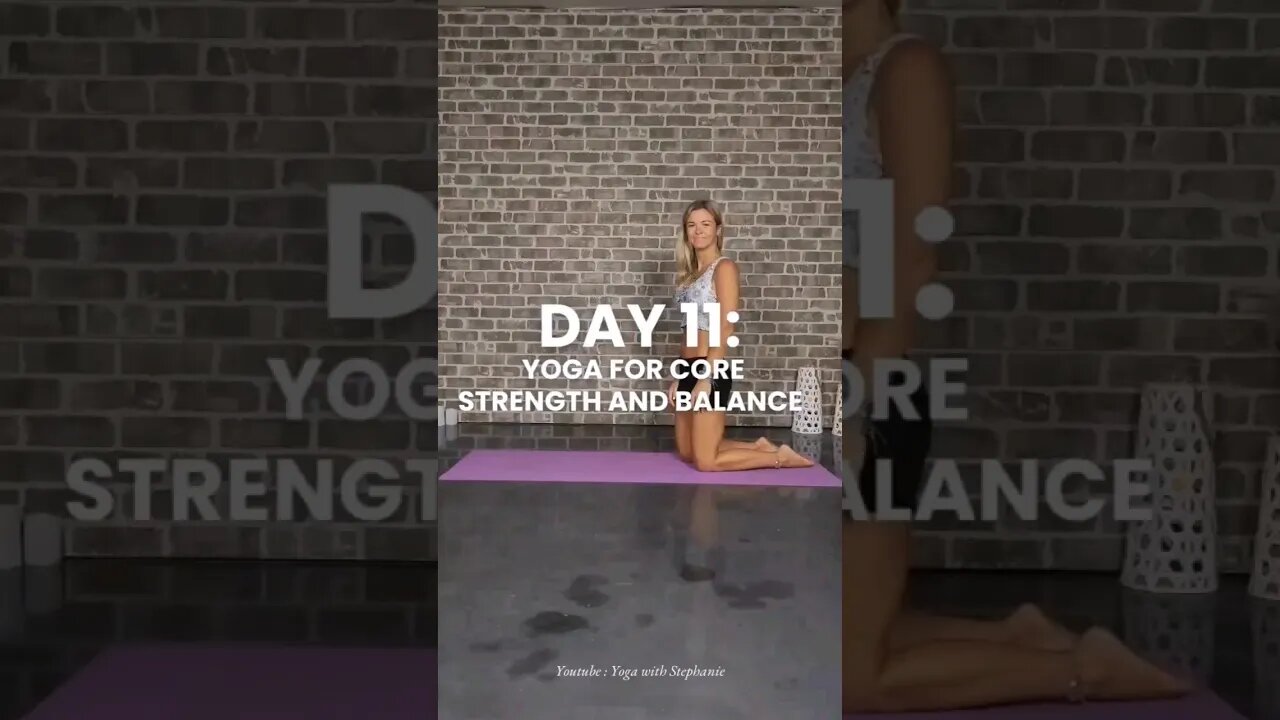 Day 11 Yoga for Core Strength amd Balance #yoga #30daysofyoga #strength #balance #core #motivation