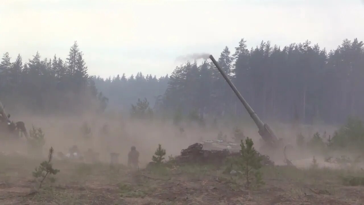 Combat Operations Of Malka 203mm High-Power Self-Propelled Artillery Crews