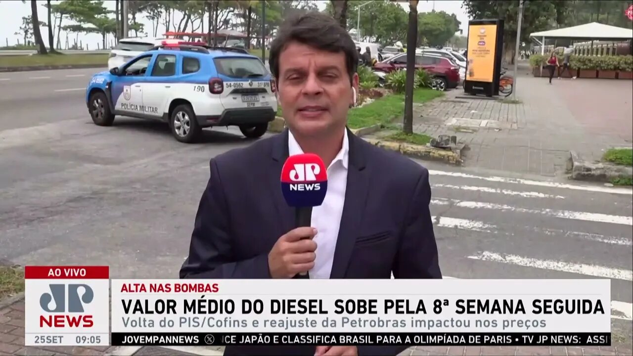 Valor médio do diesel sobe pela oitava semana seguida