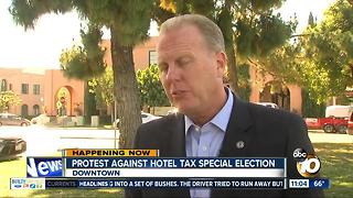 Protest against hotel tax special election