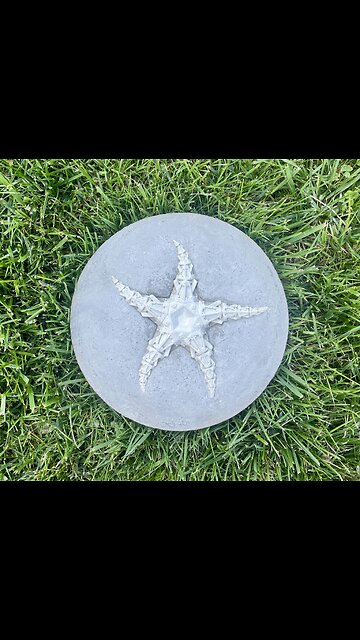 Starfish Cement Stepping Stone | Concrete Starfish decorative Stone Stepping Stone | HANDMADE | JLK