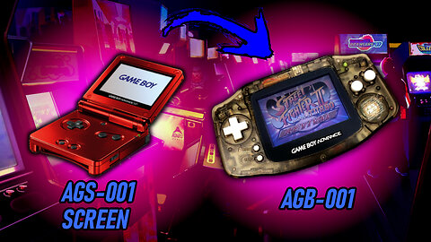 Don't waste your Frontlit screen. Gameboy Advance AGS-001 Screen to Gameboy Advance