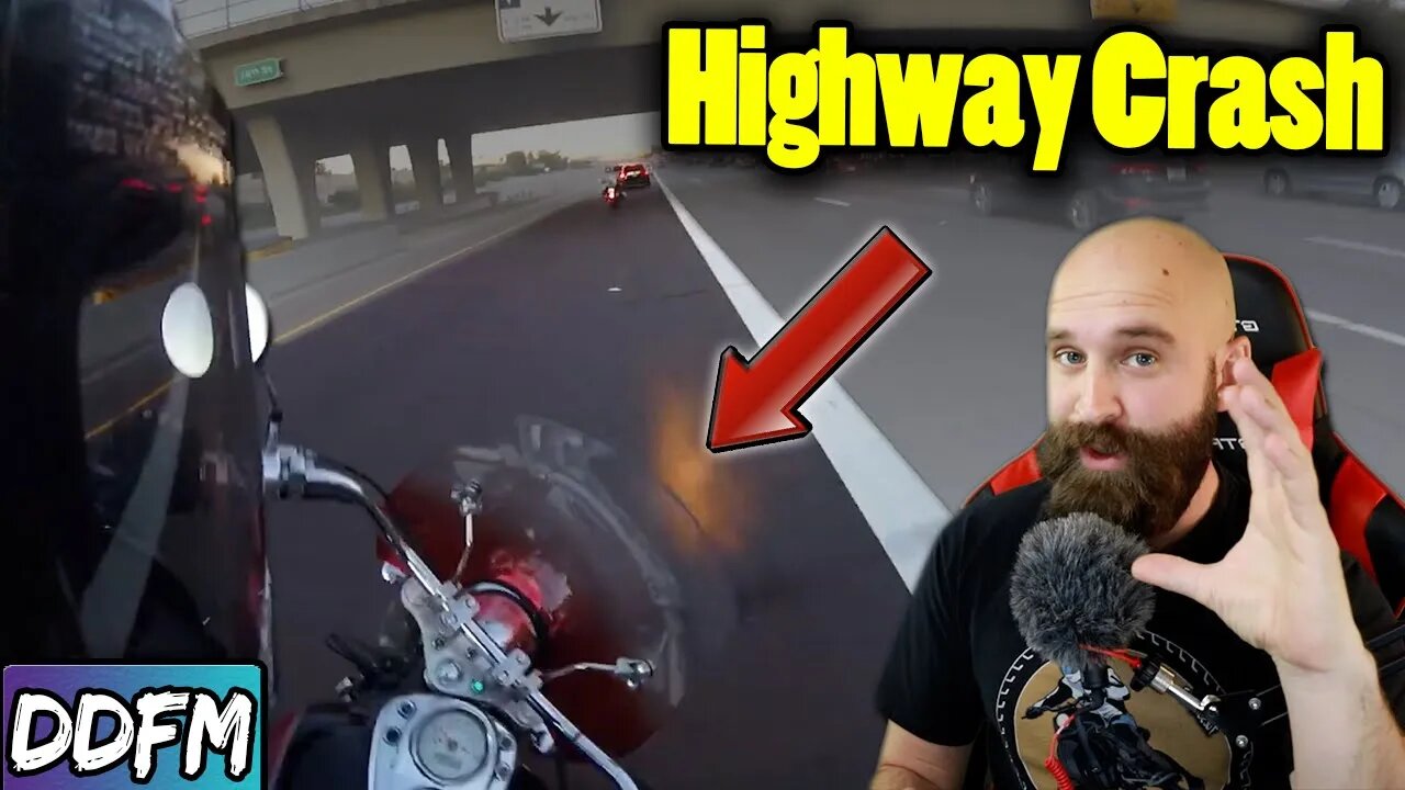 Just One Distraction Can Cause A HUGE Problem (Motorcycle Braking Crash)