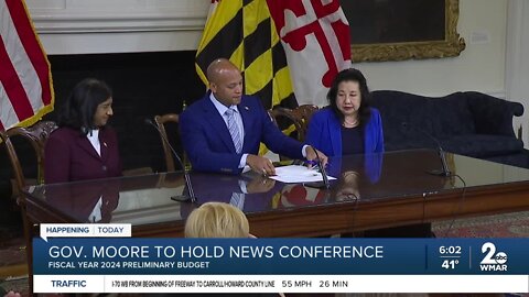 Governor Moore presents his budget plan for fiscal year 2024