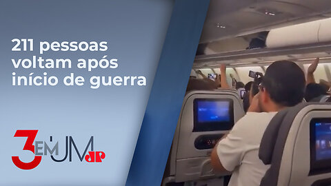 Imagens mostram primeiros brasileiros retornando de Israel em avião da FAB