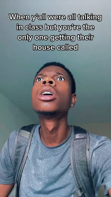 When Y’all Were All Talking In Class But You’re The Only One In Trouble