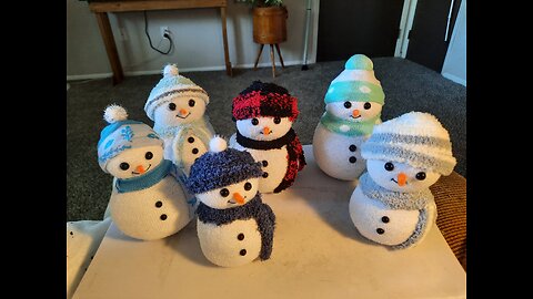 Sock Snowmen