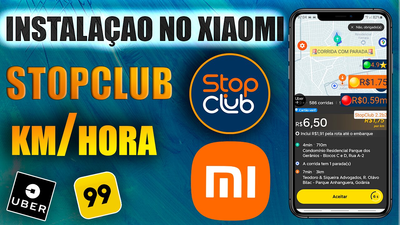 STOPCLUB NO XIAOMI | VALOR POR KM OU POR HORA - INSTALAÇÃO