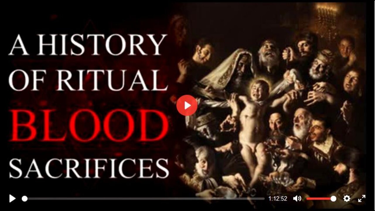 A History of Ritual Blood Sacrifice - Jewish Ritual Murder