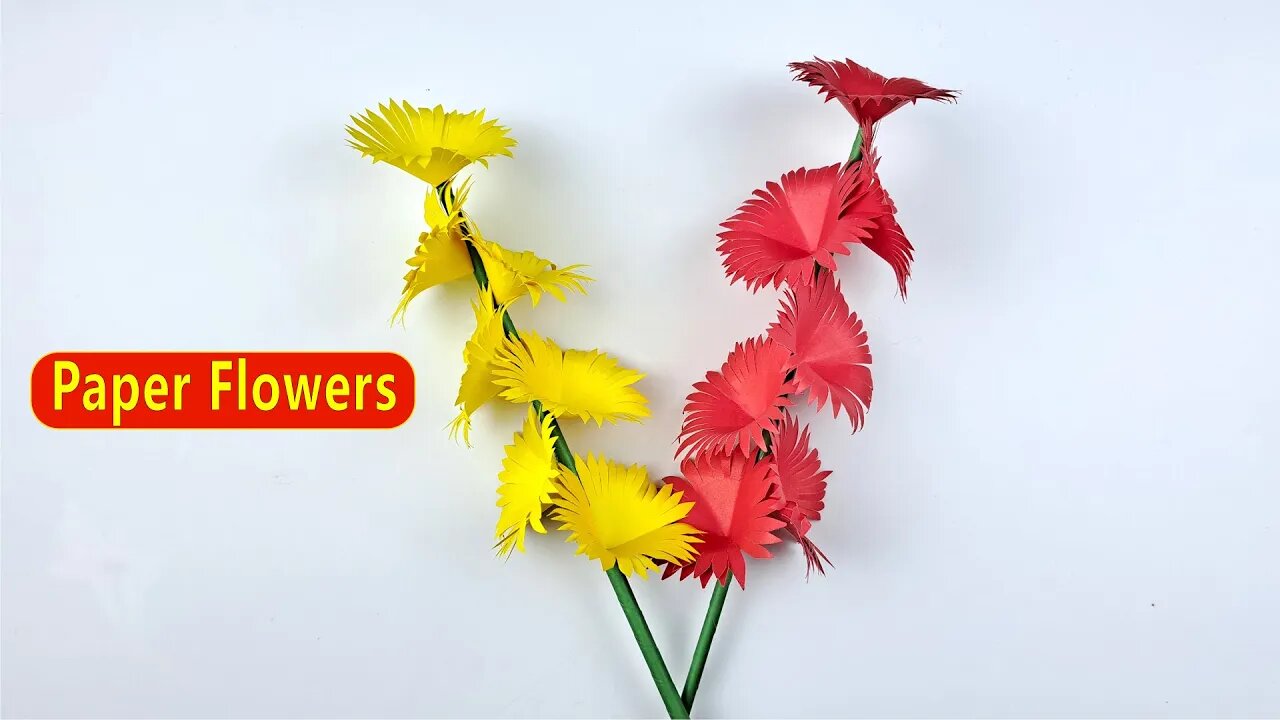 How to Make Daisy Paper Flowers - Easy Paper Crafts