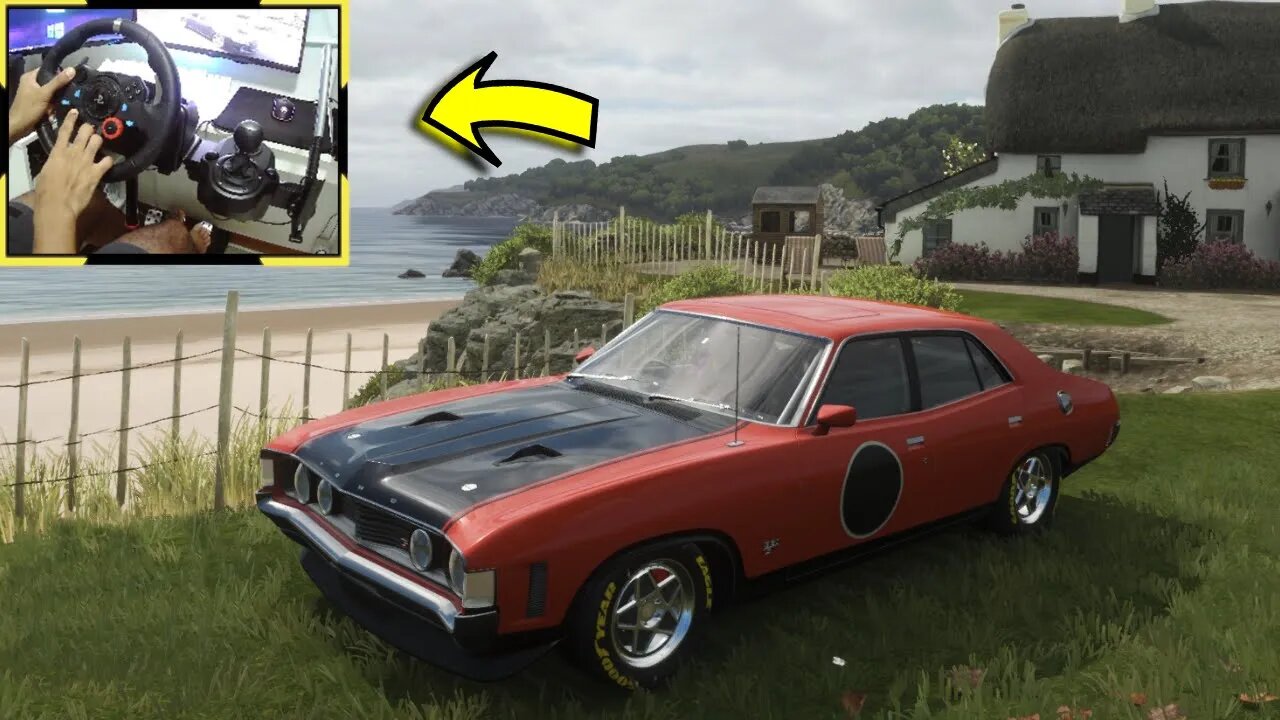 FORD FALCON XA GT HO - Forza Horizon 4 gameplay / Volante Logitech g29