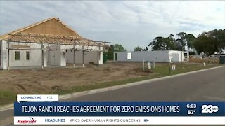 Tejon ranch finalizes agreement for zero emissions homes