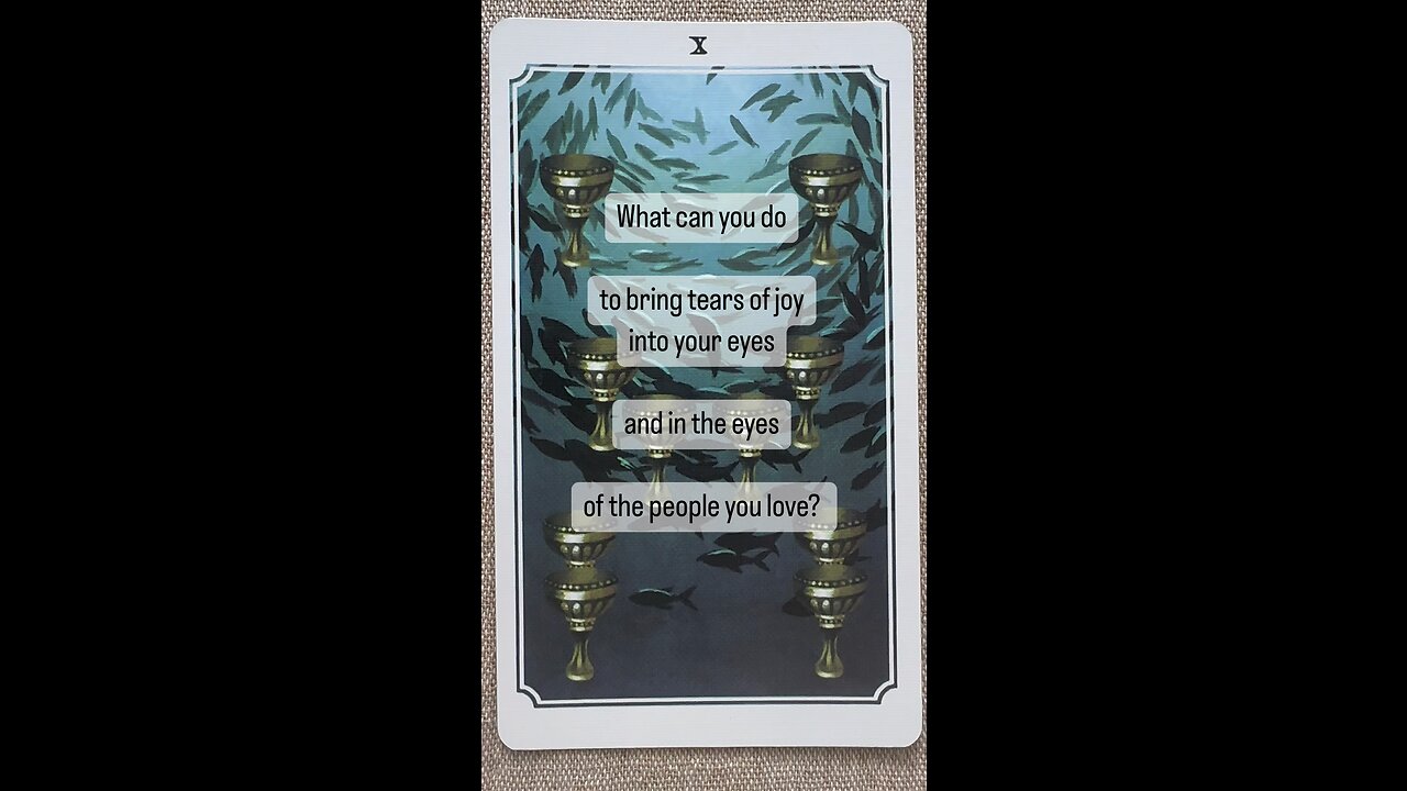 MEDITATION #whattodo #joy #askyourself #happiness #tearsofjoy #tarot #tarotary #dailycard