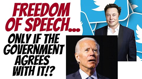 We've seen what governments can do... They like to control the narrative!