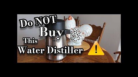 ⚠️ Warning! This CO-Z Water Distiller is a Fire Hazard! 🔥