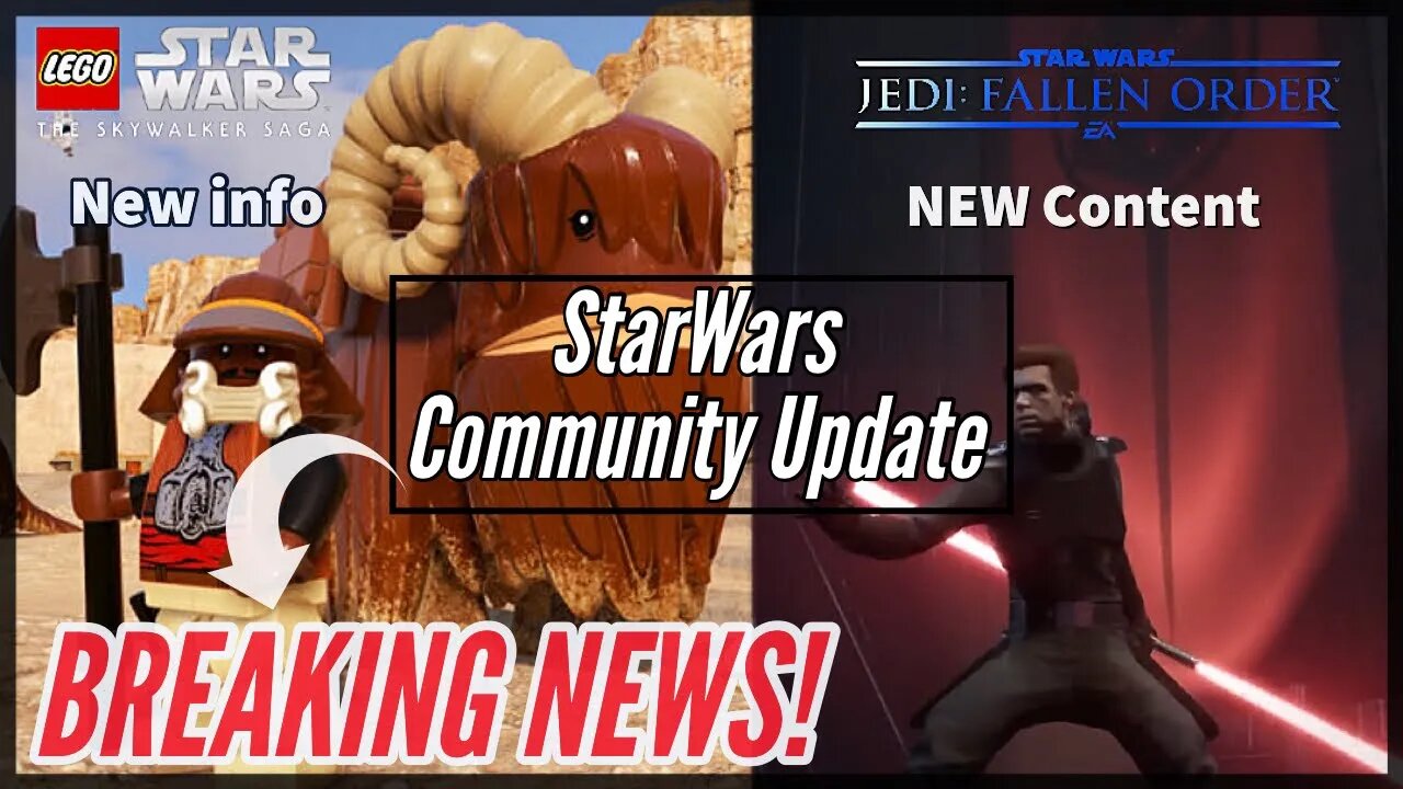 Star Wars Community Update! HUGE NEWS! Lego plus Fallen Order Update! May the 4th!