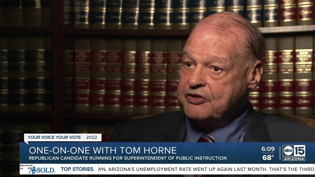 One-on-one with Tom Horne