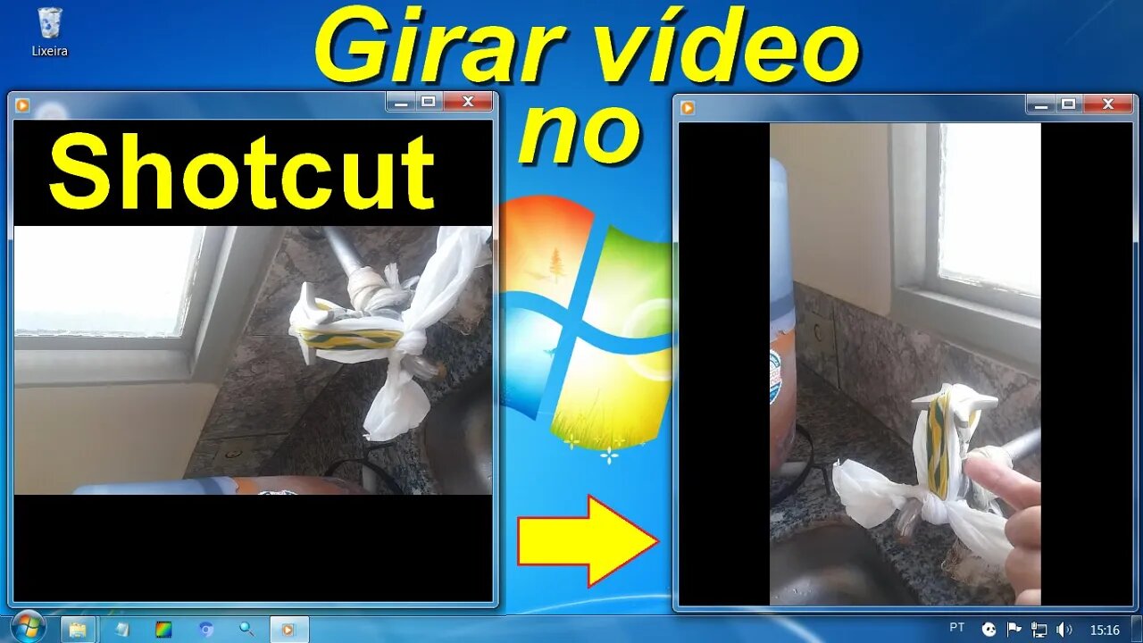 Como girar (rotacionar) e exportar um video no Shotcut