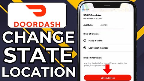 HOW TO CHANGE DOORDASH LOCATION TO A DIFFERENT STATE