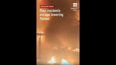 Footage Filmed By A Maui Resident Trying To Escape The Flames.