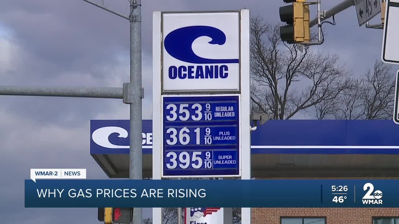 Gas prices continue to rise in Maryland. Here's why.