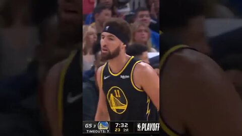 Klay scores his first playoff bucket since the 2019 finals 🙌 #shorts