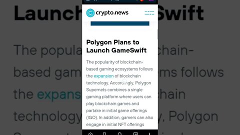 POLYGON HUGE BULLISH NEWS #polygon #maticnetwork #maticcoin #matic #polygonnews #cryptonews #eth