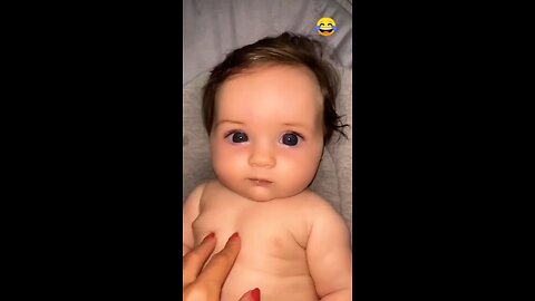 cute baby smiling