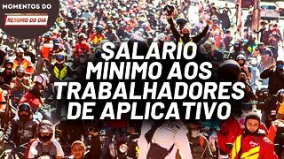 Motoristas de aplicativo conquistam salário mínimo | Momentos