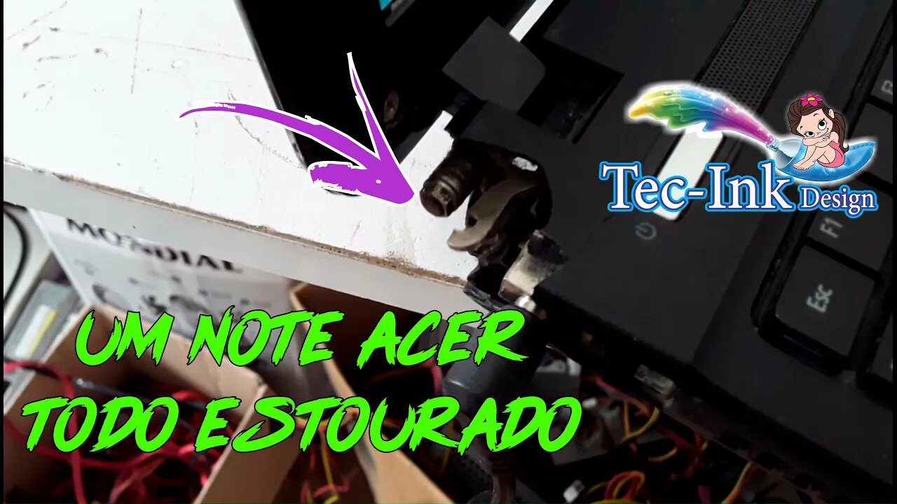 Transplante De Órgãos De Um Notebook Acer Todo Arrebentado Que Funciona P/ Outro Inteiro Q Não Funfa