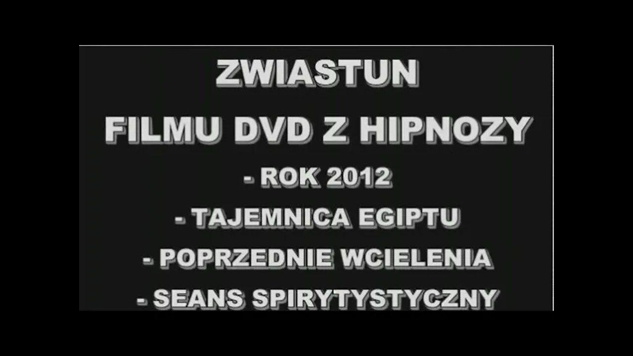 TAJEMNICE EGIPT - WIZJA PRZYSZŁOŚCI W NAJBLIŻSZYCH LATACH, JASNOWIDZENIE W HIPNOZIE /2009 ©TV- IMAGO